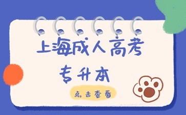 2024年上海成人高考專升本幾月份報名？